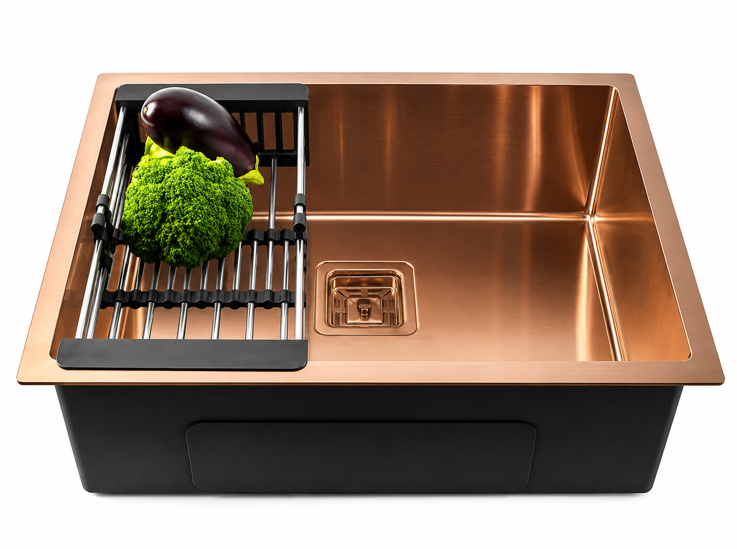 Aura Matte Black Stainless Steel Sink