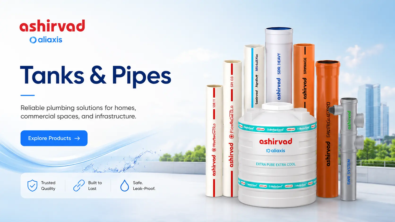 Ashirvad Pipes and Fittings Showroom
