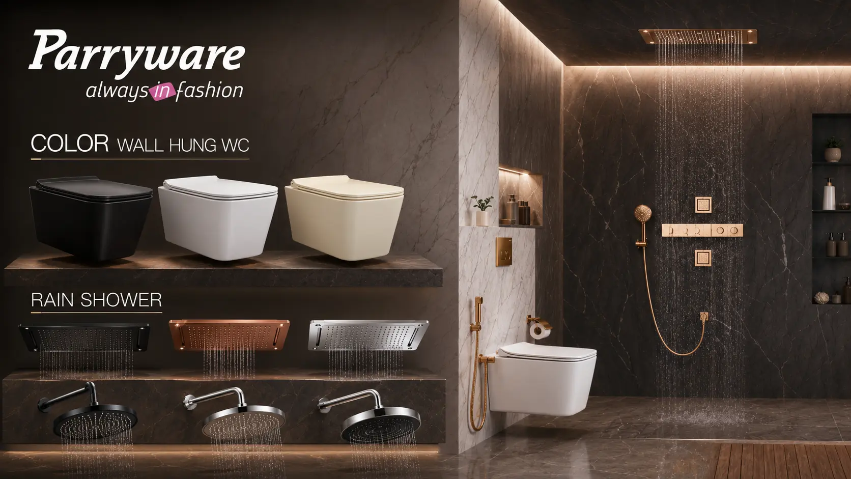 Premium toilets and sanitary ware
