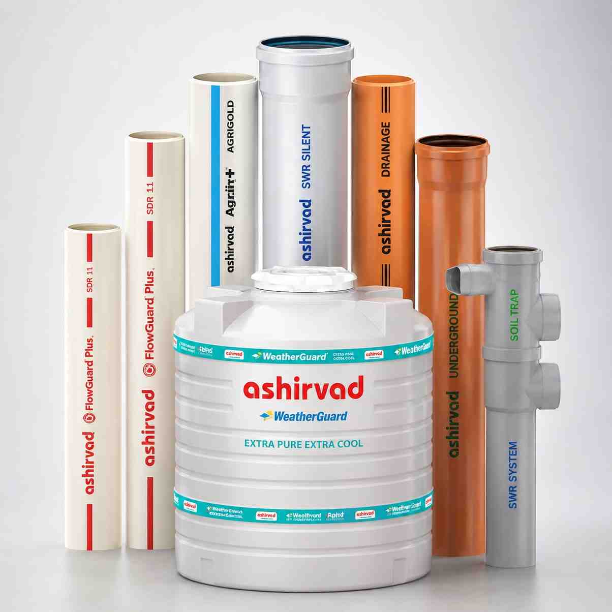 Ashirvad Water Tank and SWR Pipes